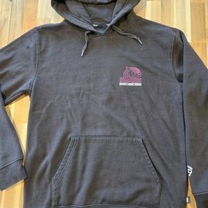 Vans Black Hoodie with Pink Logo
